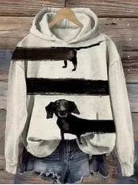 Lässig Kapuze Hund Sweatshirt