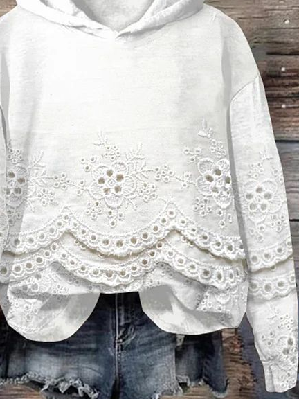 Lässig Kapuze Truthahn Sweatshirt