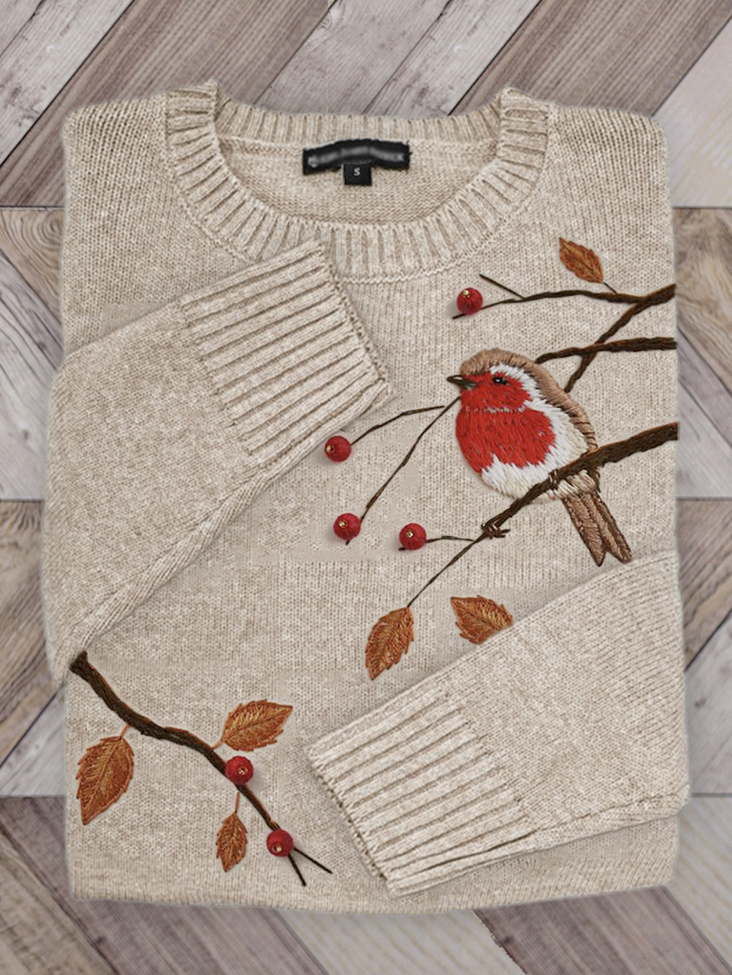 Damen Wolle/Stricken Tier Langarm Bequem Lässig Pullover