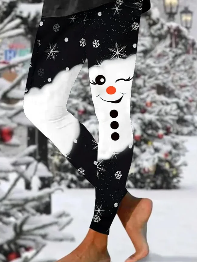 Damen 3d Drucken Retro Alle Jahreszeiten Lang Leggings