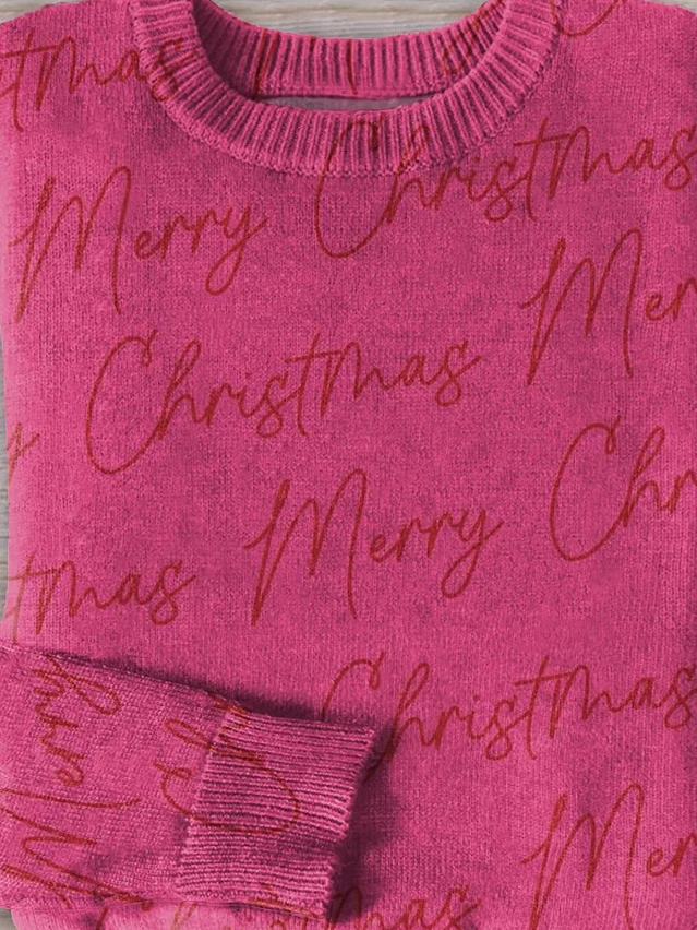 Lässig Rundhals Buchstabenmuster Sweatshirt