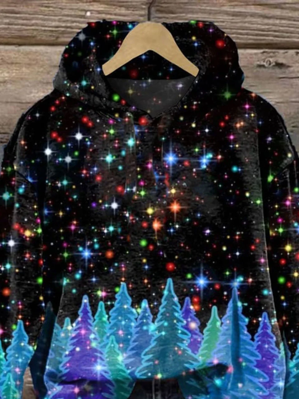 Lässig Kapuze Weihnachten Sweatshirt