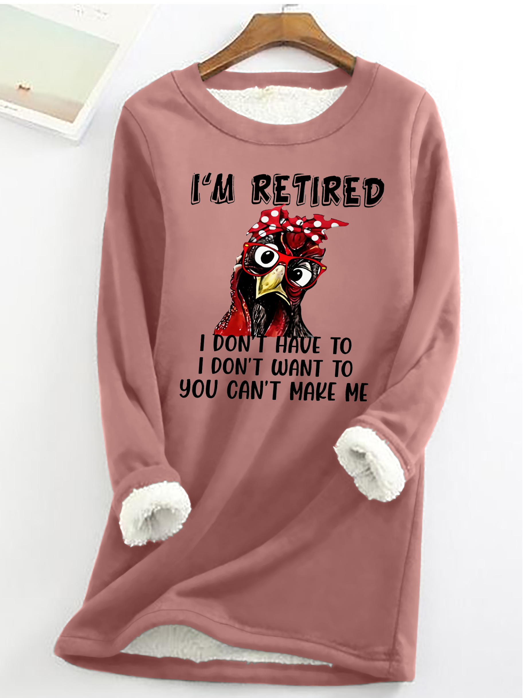 Lässig Rundhals Textbriefe Sweatshirt