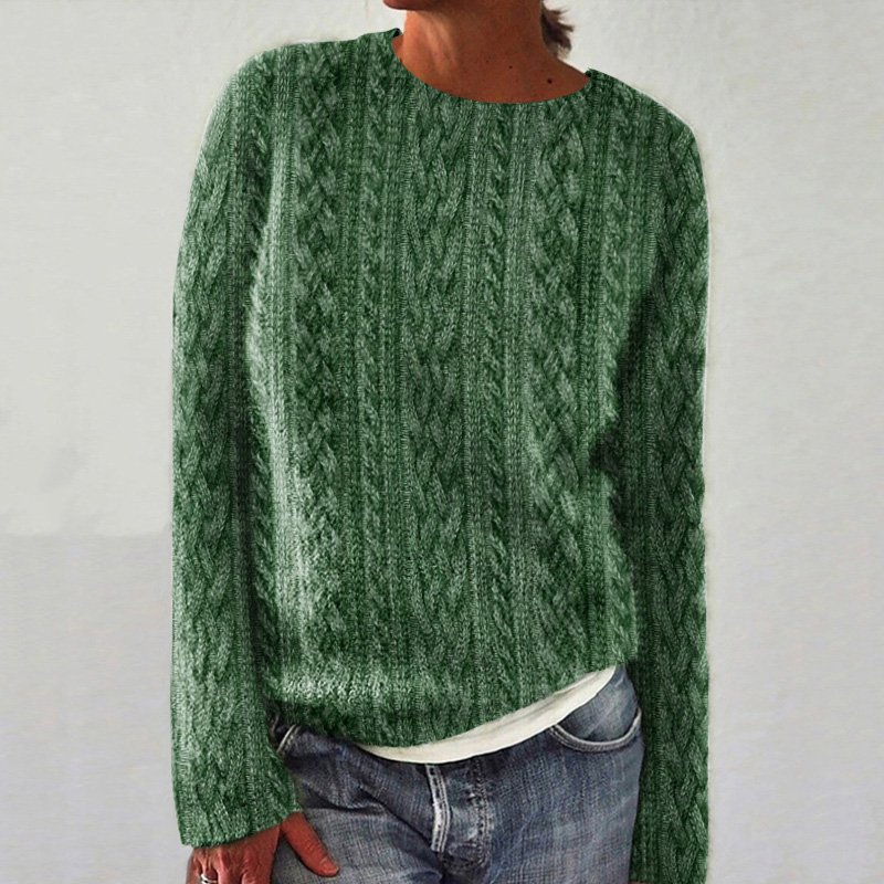 Damen Wolle/Stricken Tier Langarm Bequem Lässig Pullover