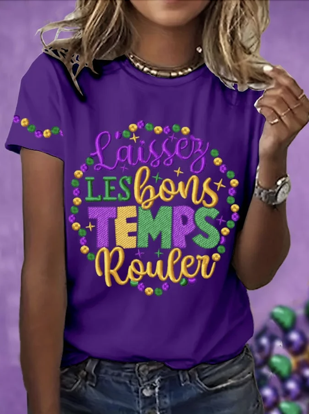 Lässig Textbriefe Rundhals Kurzarm T-Shirt