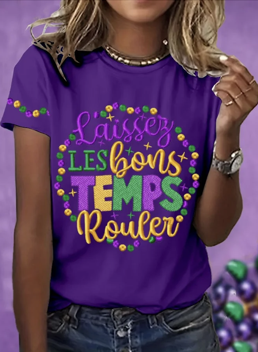 Lässig Textbriefe Rundhals Kurzarm T-Shirt