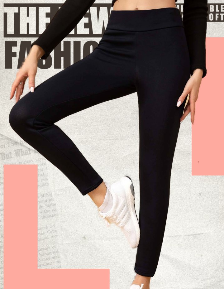 Lässig Unifarben Lang Leggings