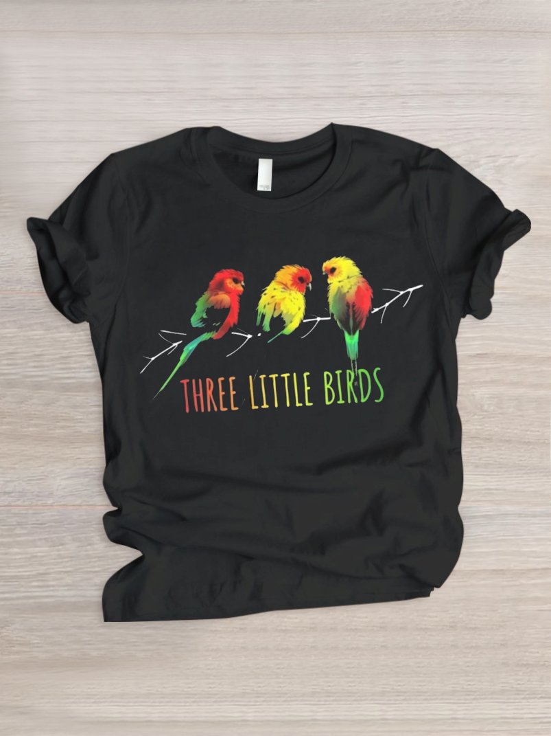 Lässig Tier Rundhals Kurzarm T-Shirt