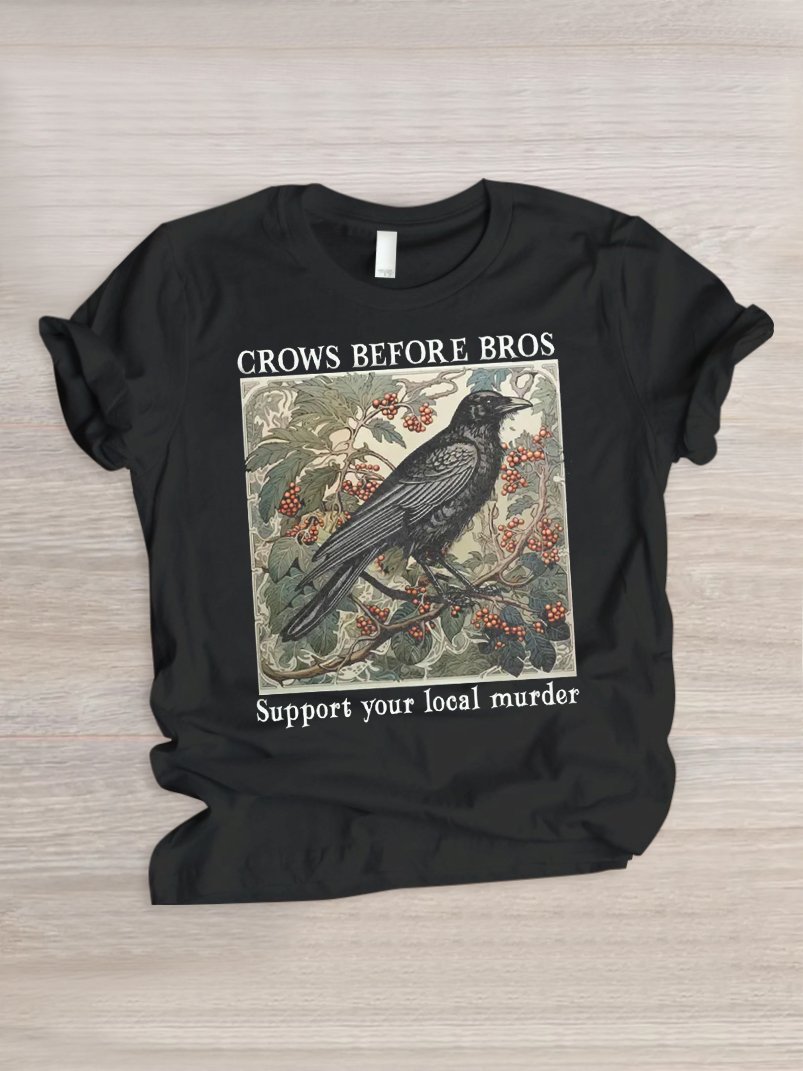 Lässig Tier Rundhals Kurzarm T-Shirt