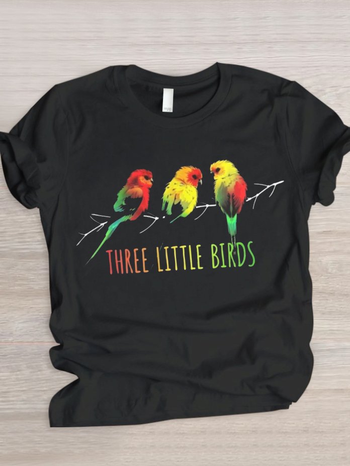 Lässig Tier Rundhals Kurzarm T-Shirt
