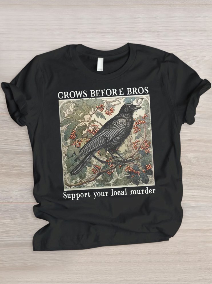 Lässig Tier Rundhals Kurzarm T-Shirt