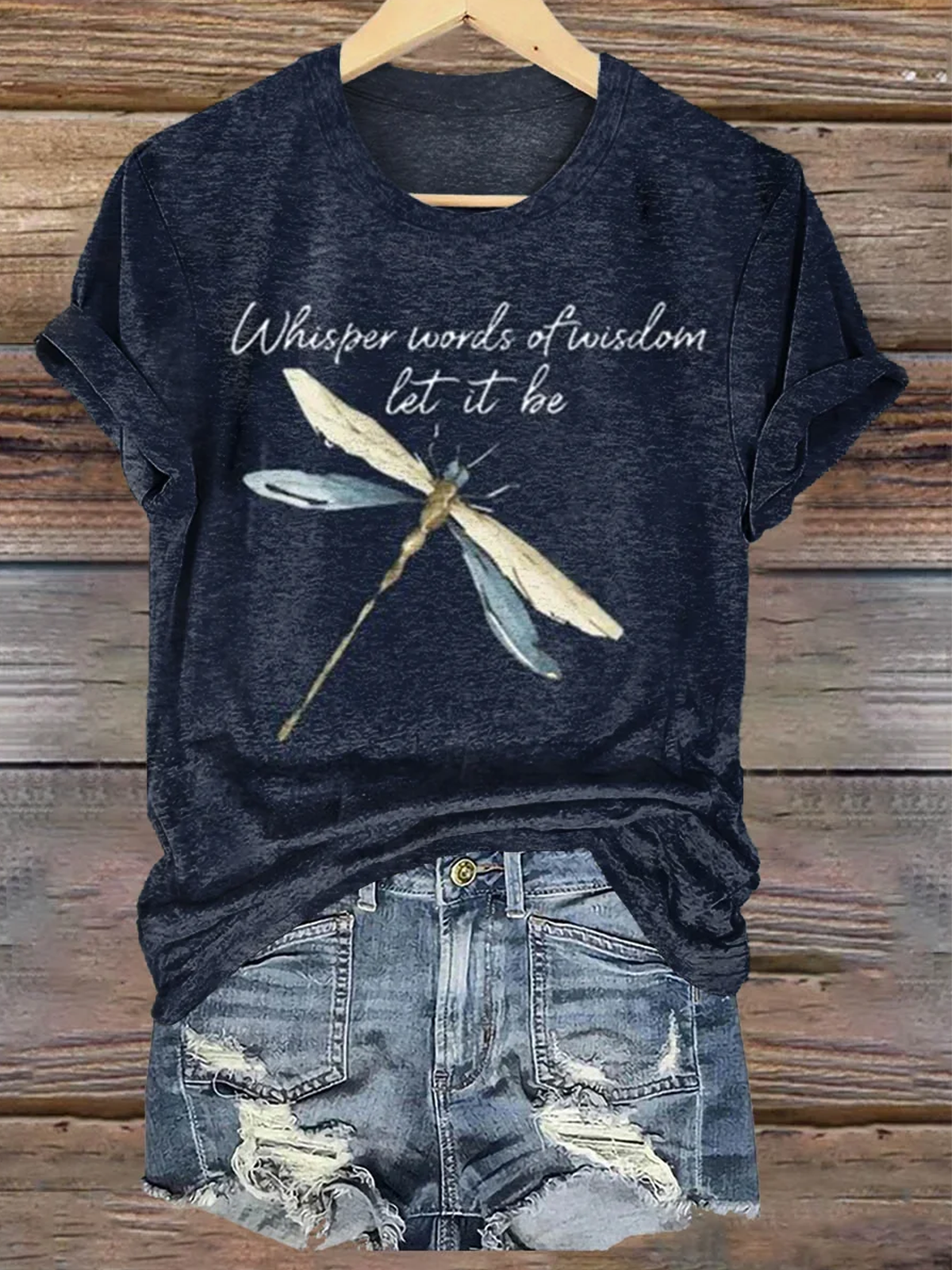 Lässig Tier Rundhals Kurzarm T-Shirt