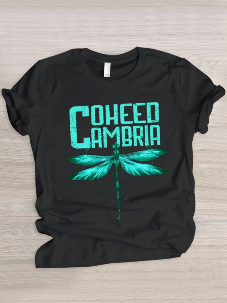 Lässig Tier Rundhals Kurzarm T-Shirt