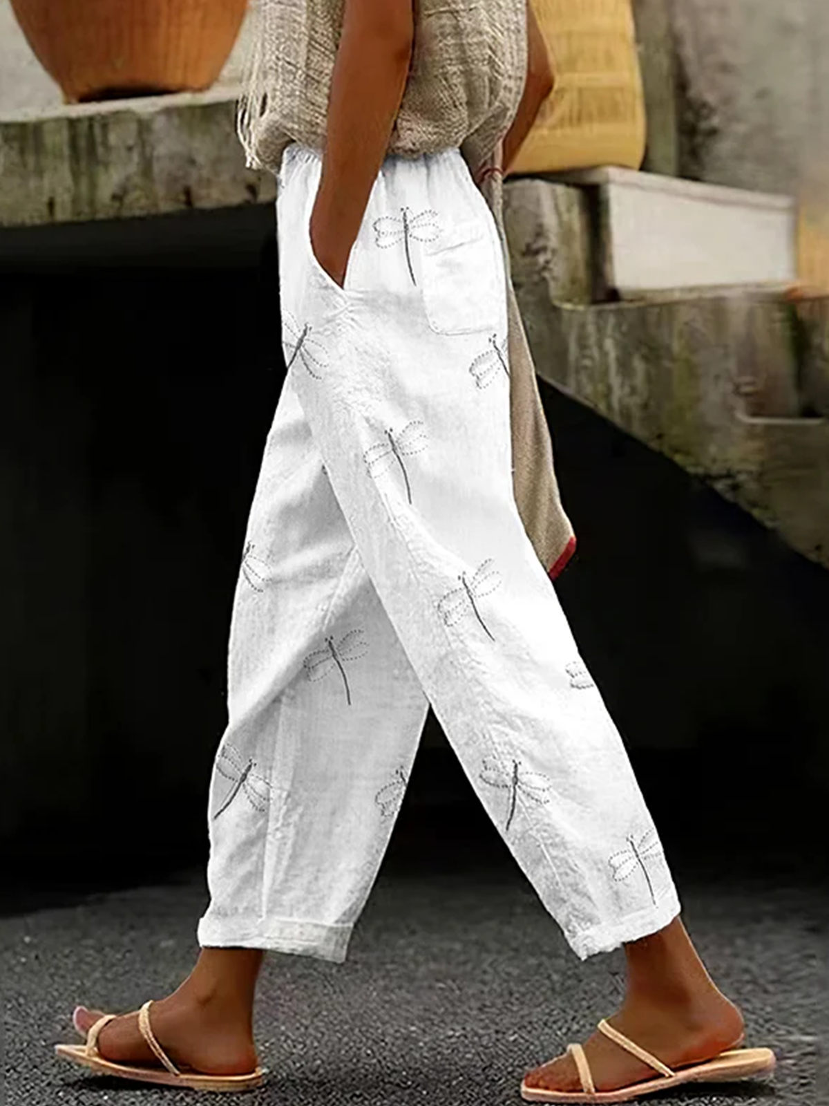 Lässig Libelle Lang Hose