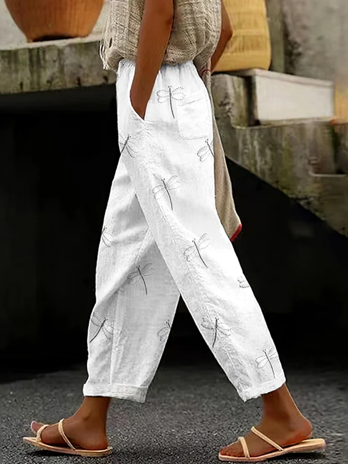 Lässig Libelle Lang Hose