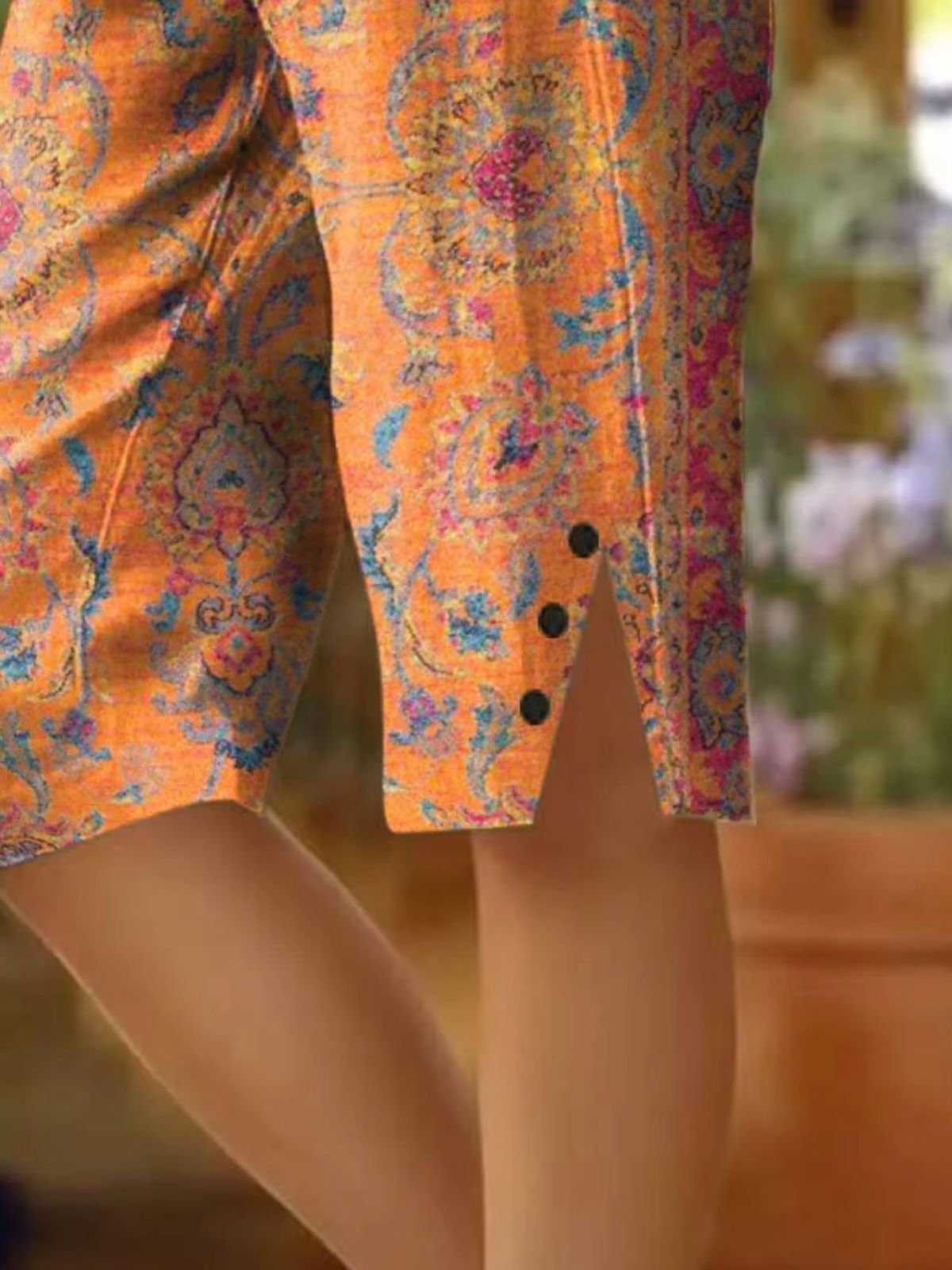 Damen Geblümt Fünfte Hose Hose Lässig Sommer Hose