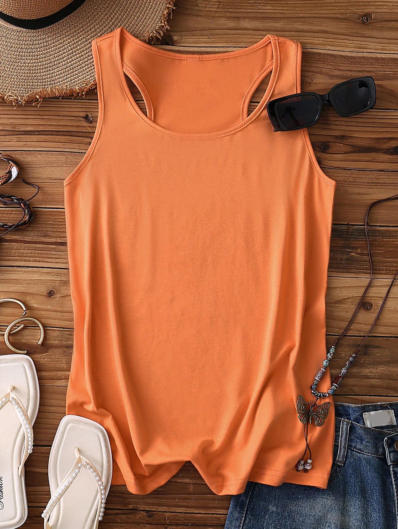 Sexy Stehkragen Unifarben Tanktop Oberteile
