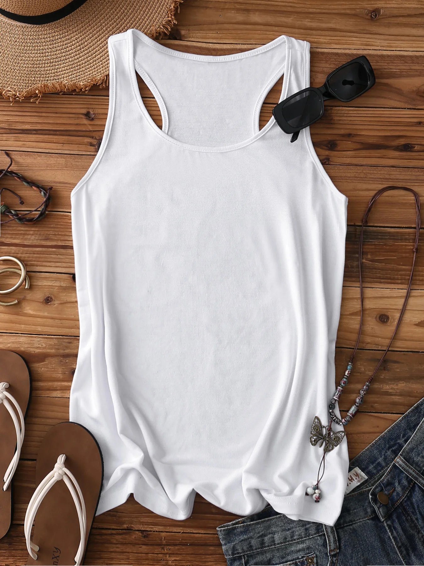 Sexy Stehkragen Unifarben Tanktop Oberteile