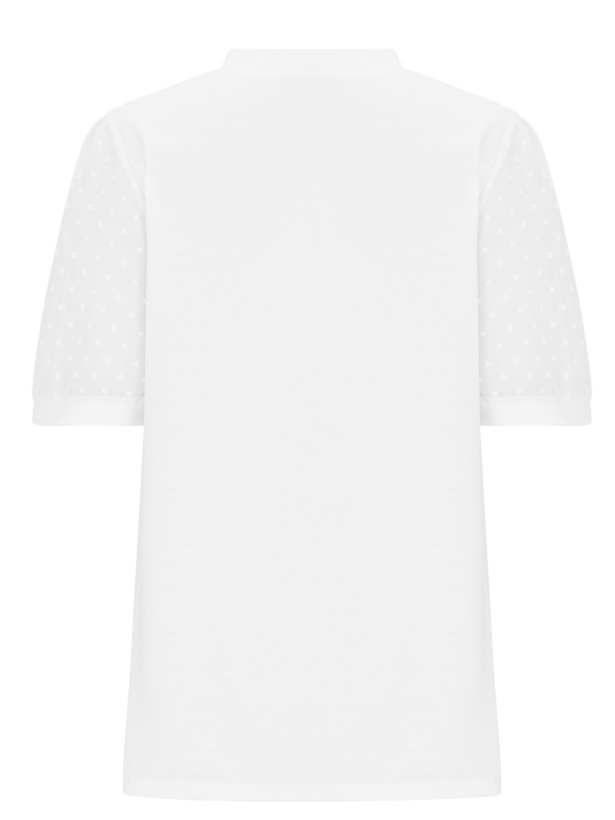 Lässig Polka Dots V-Ausschnitt Kurzarm T-Shirt