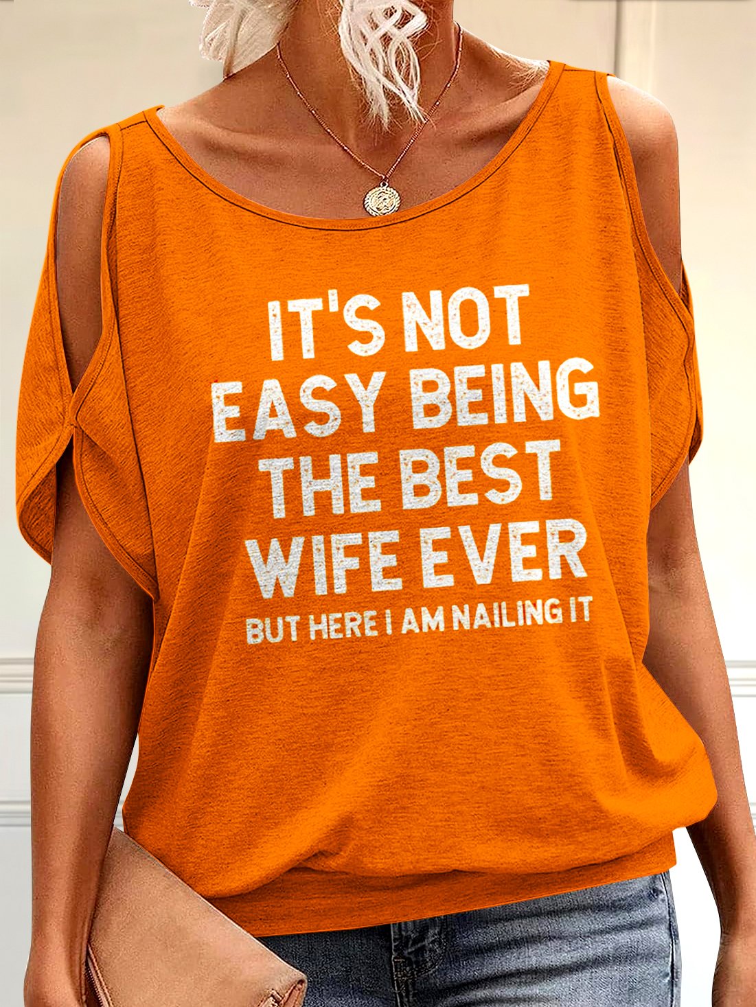 Lässig Textbriefe Rundhals Kurzarm T-Shirt