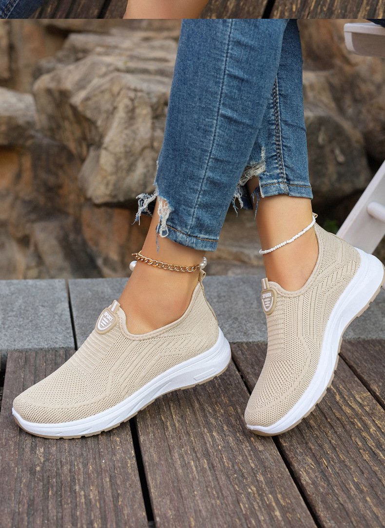 Lässig Unifarben Slip On Niedrig Slip On