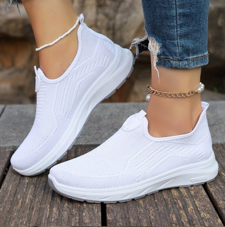 Lässig Unifarben Slip On Niedrig Slip On