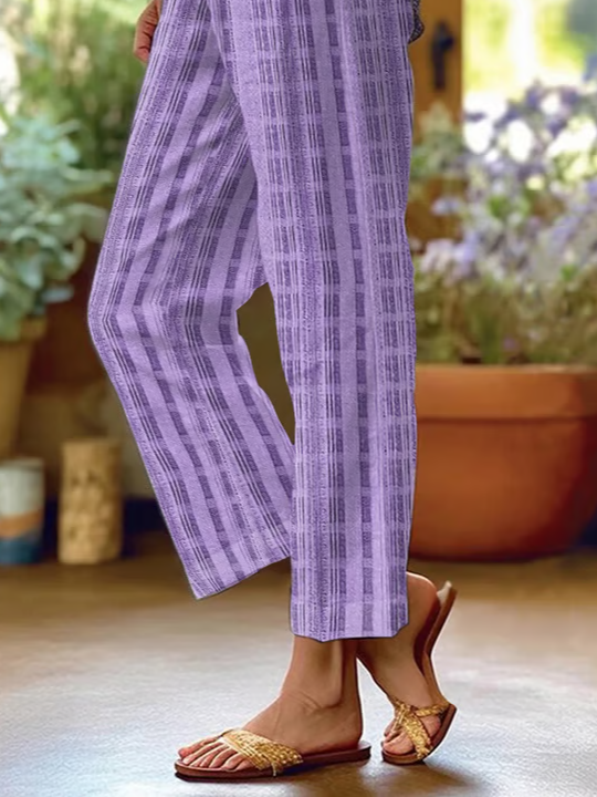 Damen Geometrisch Lang Hose Lässig Frühling/Herbst Hose