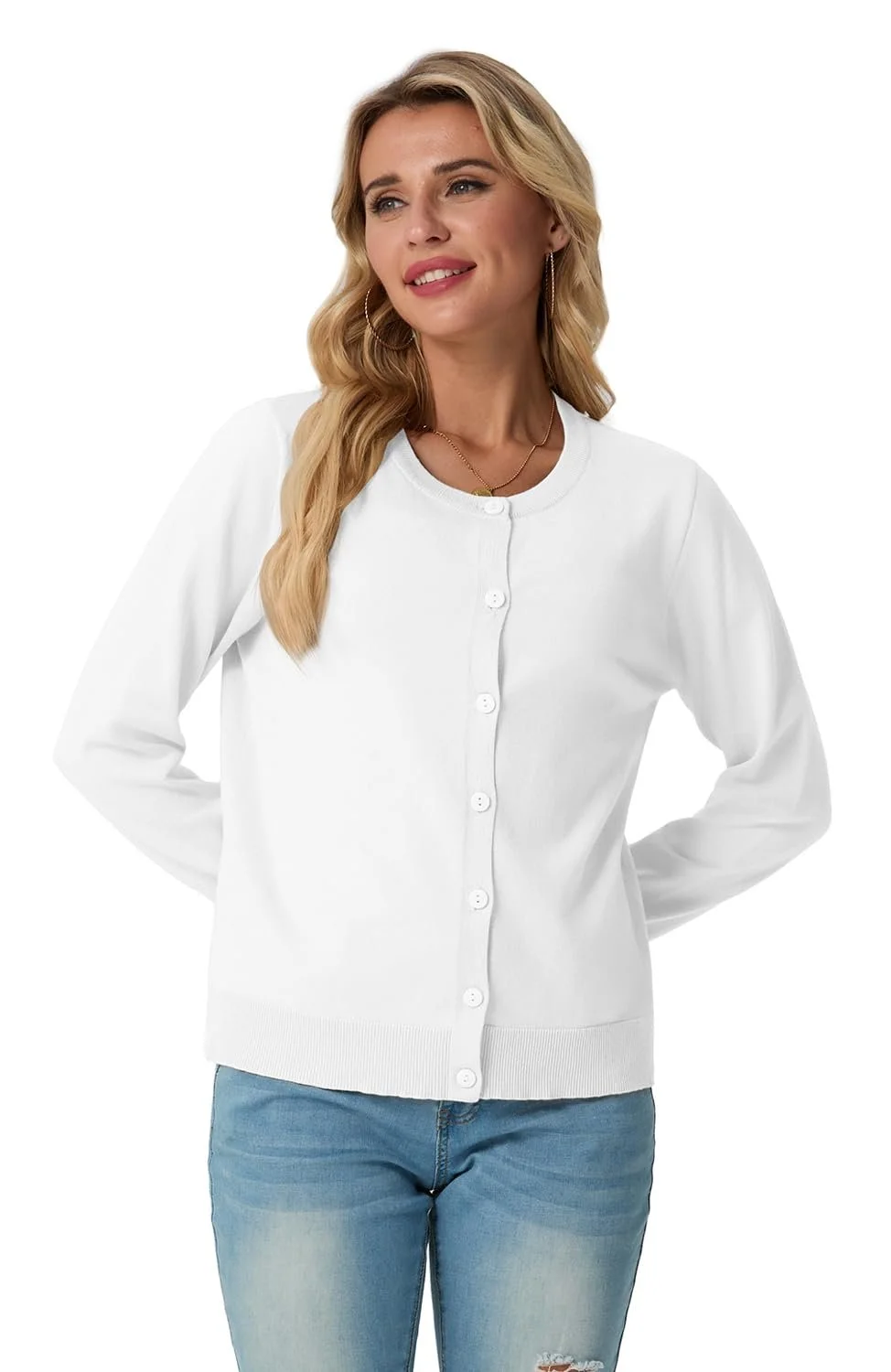 Damen Frühling/Herbst Oberbekleidung Lässig Unifarben Langarm Rundhals Jacke