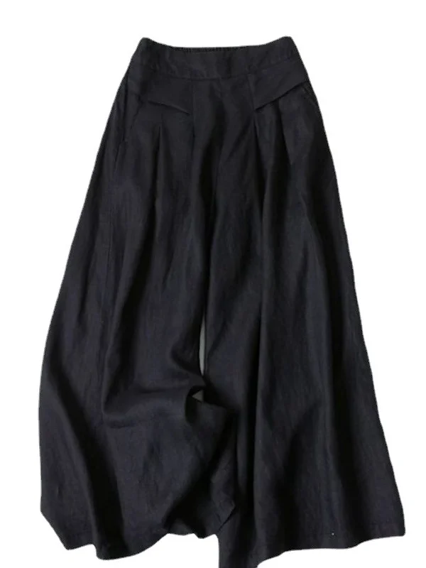 Damen Unifarben Lang Elastische Taille Hose Lässig Frühling/Herbst Hose
