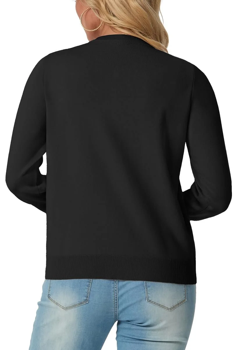Damen Frühling/Herbst Oberbekleidung Lässig Unifarben Langarm Rundhals Jacke