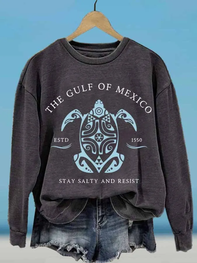 Lässig Rundhals Tier Sweatshirt