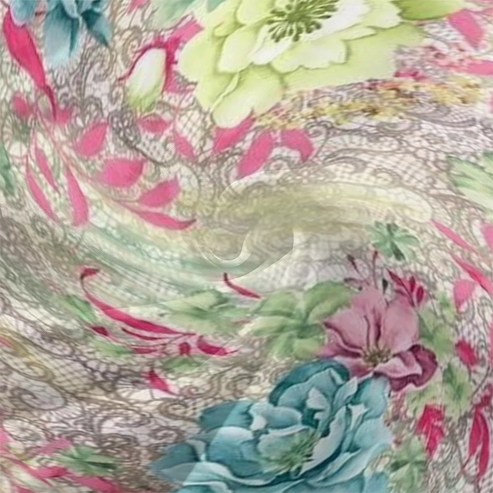 Damen Geblümt Puffärmel Frühling/Herbst Kleid V-Ausschnitt Langarm A-Linien-Kleid