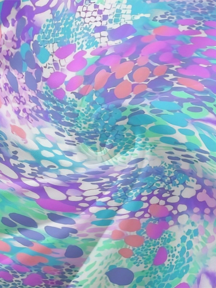 Damen Geblümt Puffärmel Frühling/Herbst Kleid V-Ausschnitt Langarm A-Linien-Kleid