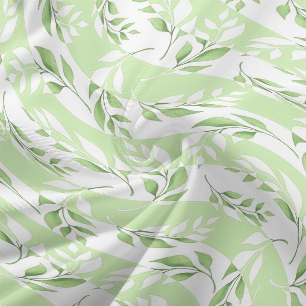 Damen Gestreift Puffärmel Frühling/Herbst Kleid V-Ausschnitt Langarm A-Linien-Kleid