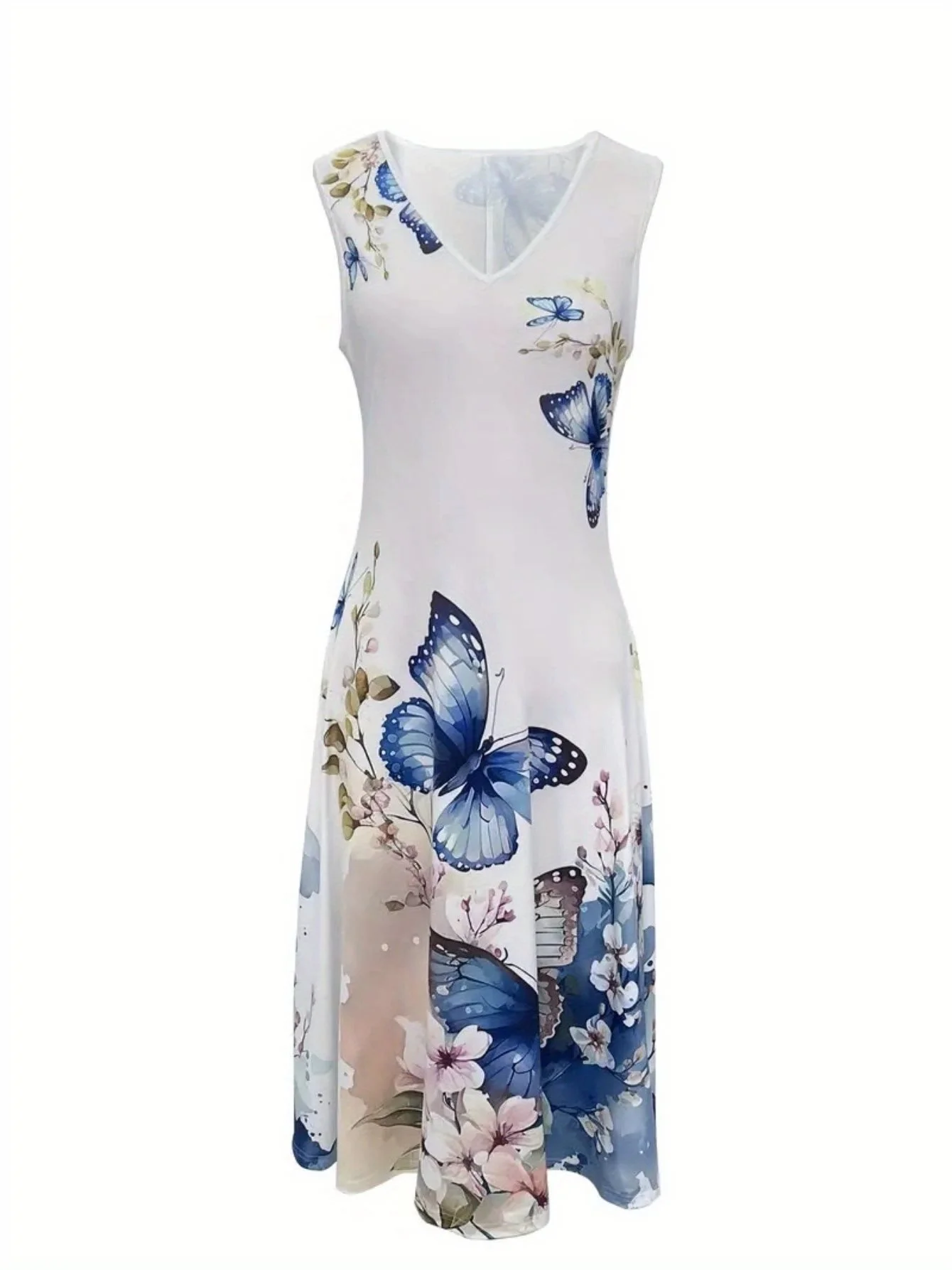 Damen Geblümt Print Zweiteiliges Set Täglich Kurzarm Lässig Sommer Mantel mit Rock Matching Set