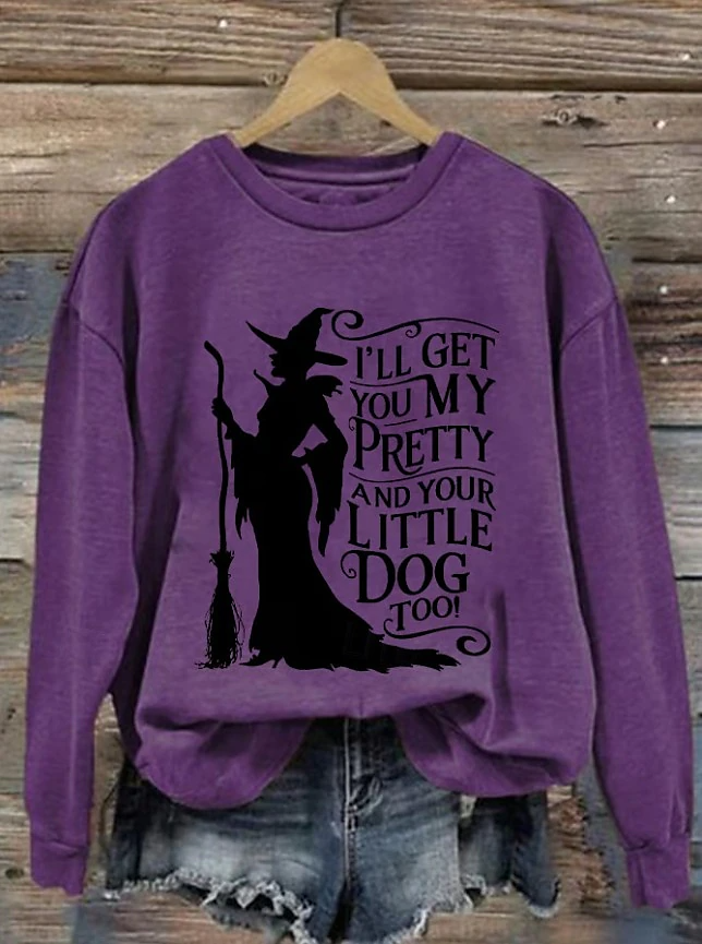 Lässig Rundhals Halloween Sweatshirt