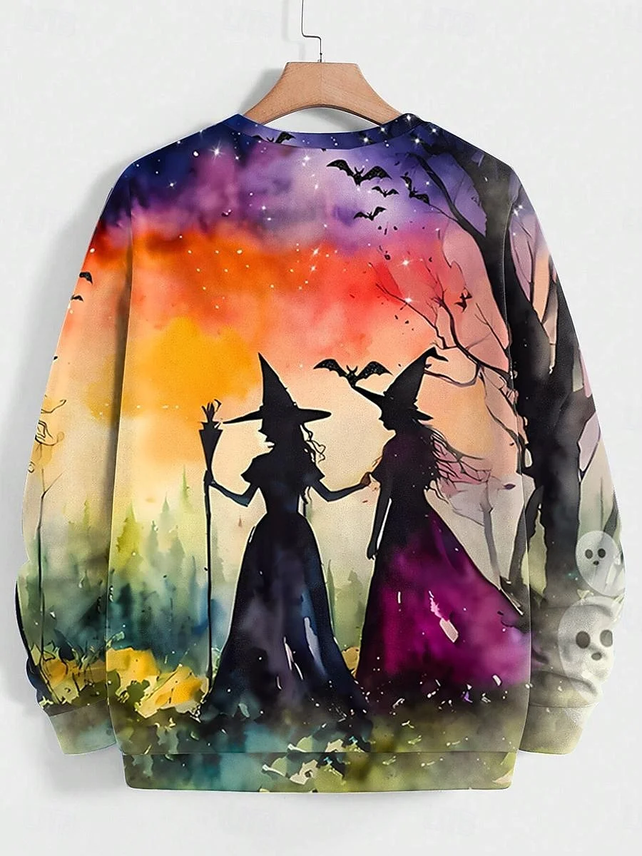 Lässig Rundhals Halloween Sweatshirt