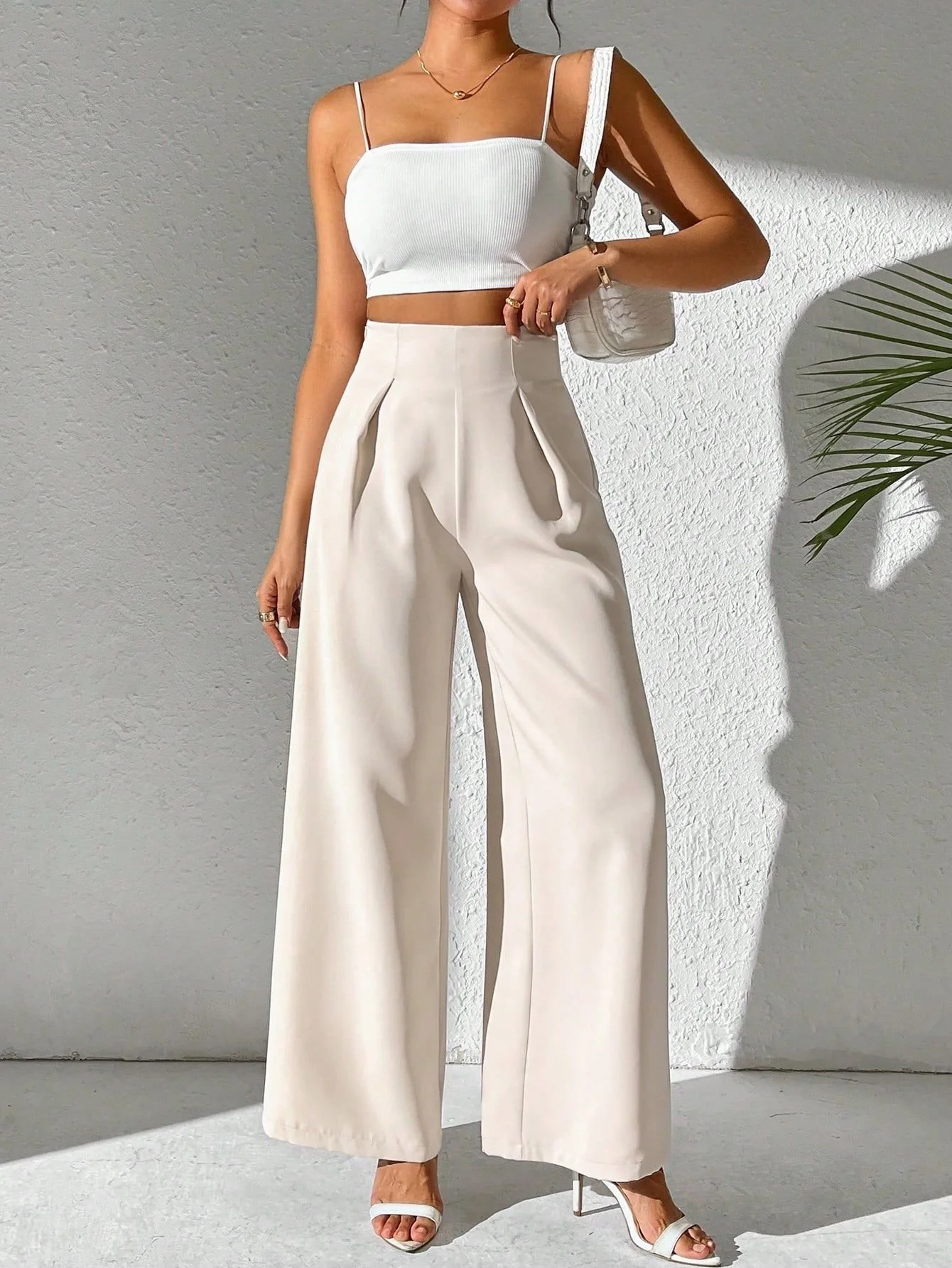 Damen Unifarben Lang Hose Lässig Frühling/Herbst Hose