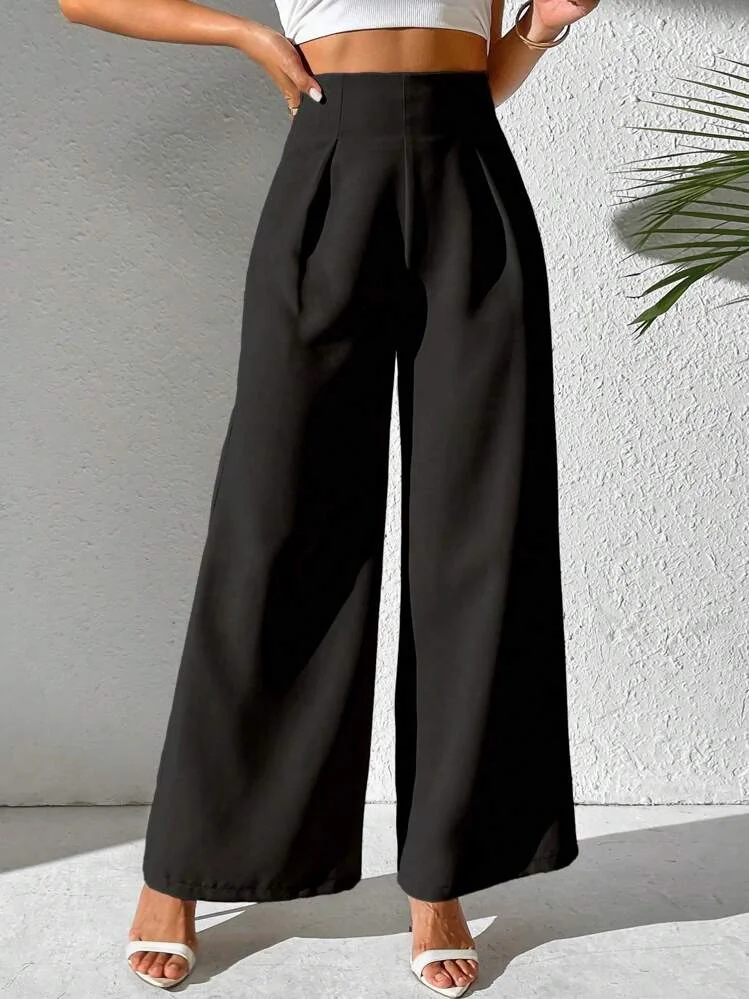Damen Unifarben Lang Hose Lässig Frühling/Herbst Hose