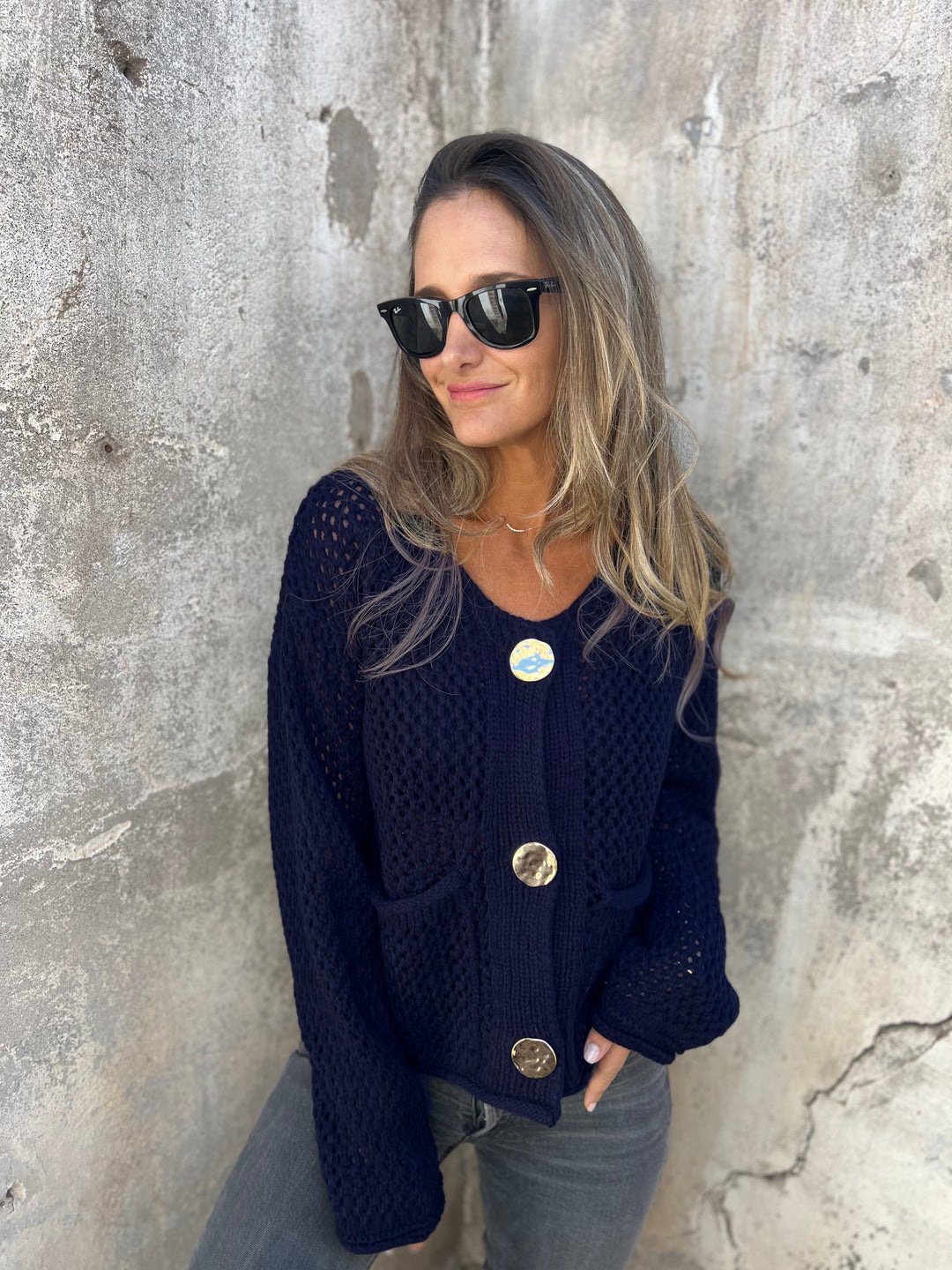 Damen Baumwolle Unifarben Langarm Bequem Lässig Pullover