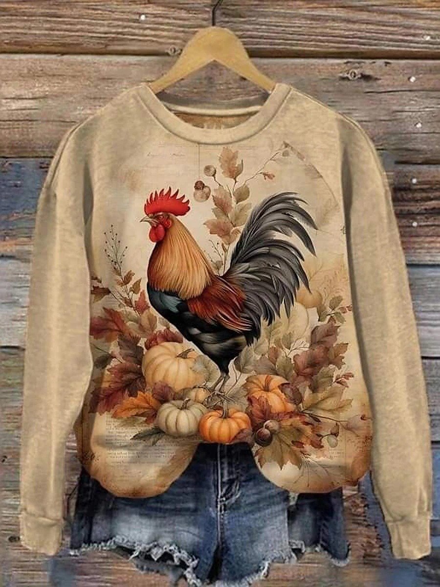Retro Rundhals Halloween Sweatshirt