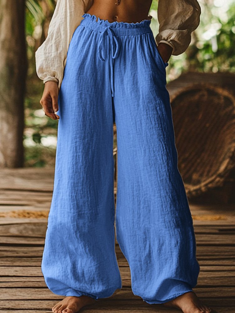 Damen Unifarben Lang Hose Lässig Frühling/Herbst Hose