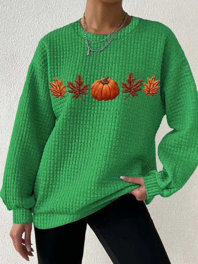 Lässig Rundhals Halloween Sweatshirt