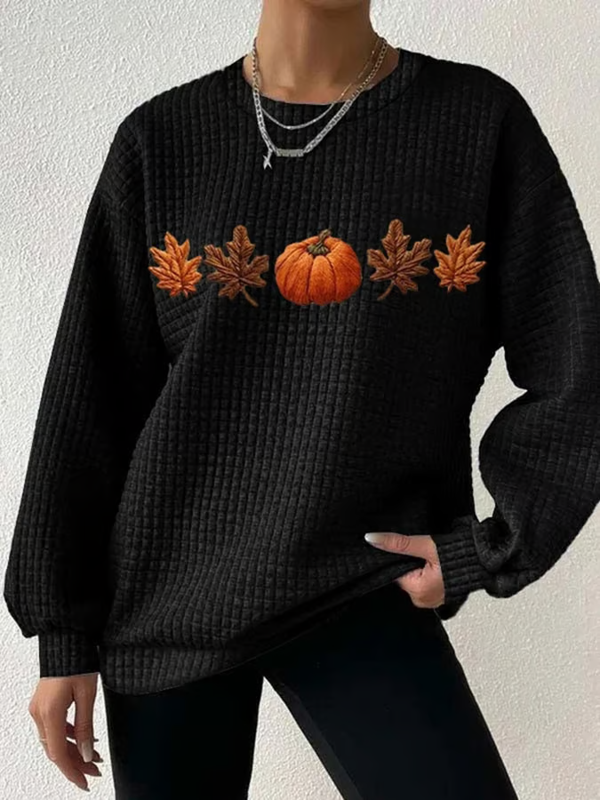 Lässig Rundhals Halloween Sweatshirt