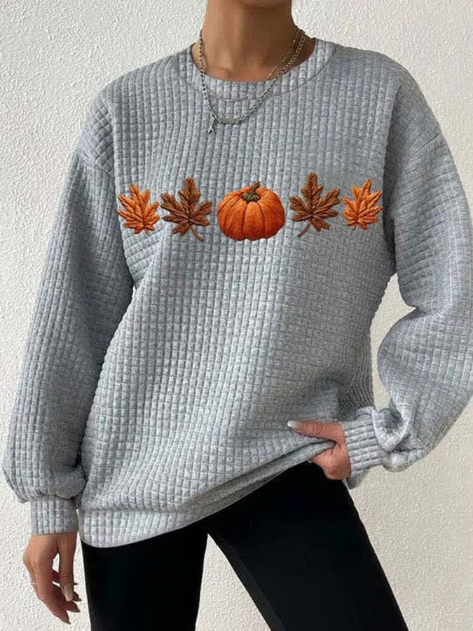 Lässig Rundhals Halloween Sweatshirt