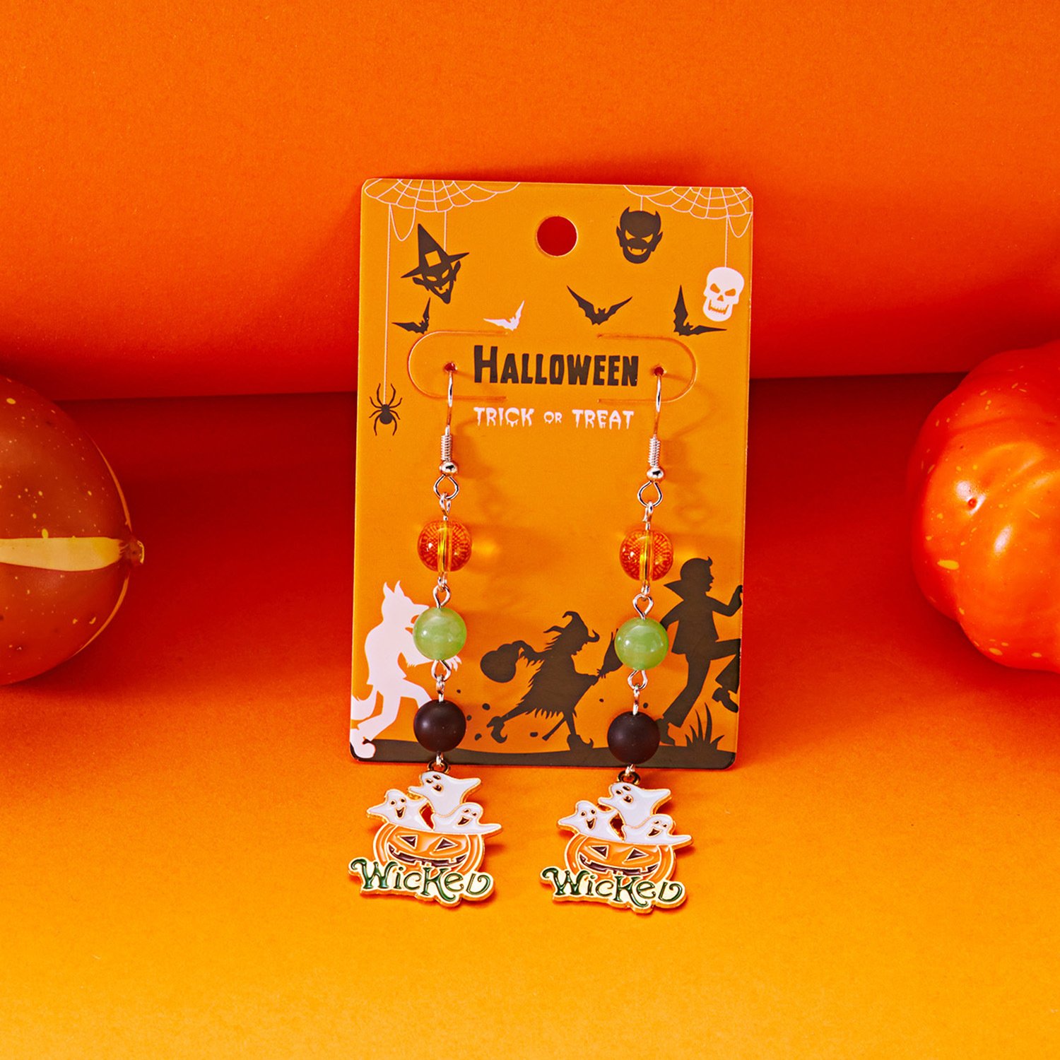 Halloween Kürbis Pendant Ohrringe Gothisch Quaste Damen Ohrringe