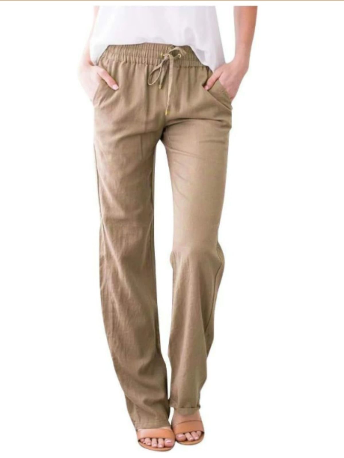 Damen Unifarben Lang Hose Lässig Frühling/Herbst Hose