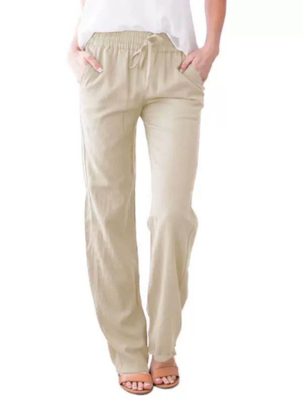 Damen Unifarben Lang Hose Lässig Frühling/Herbst Hose