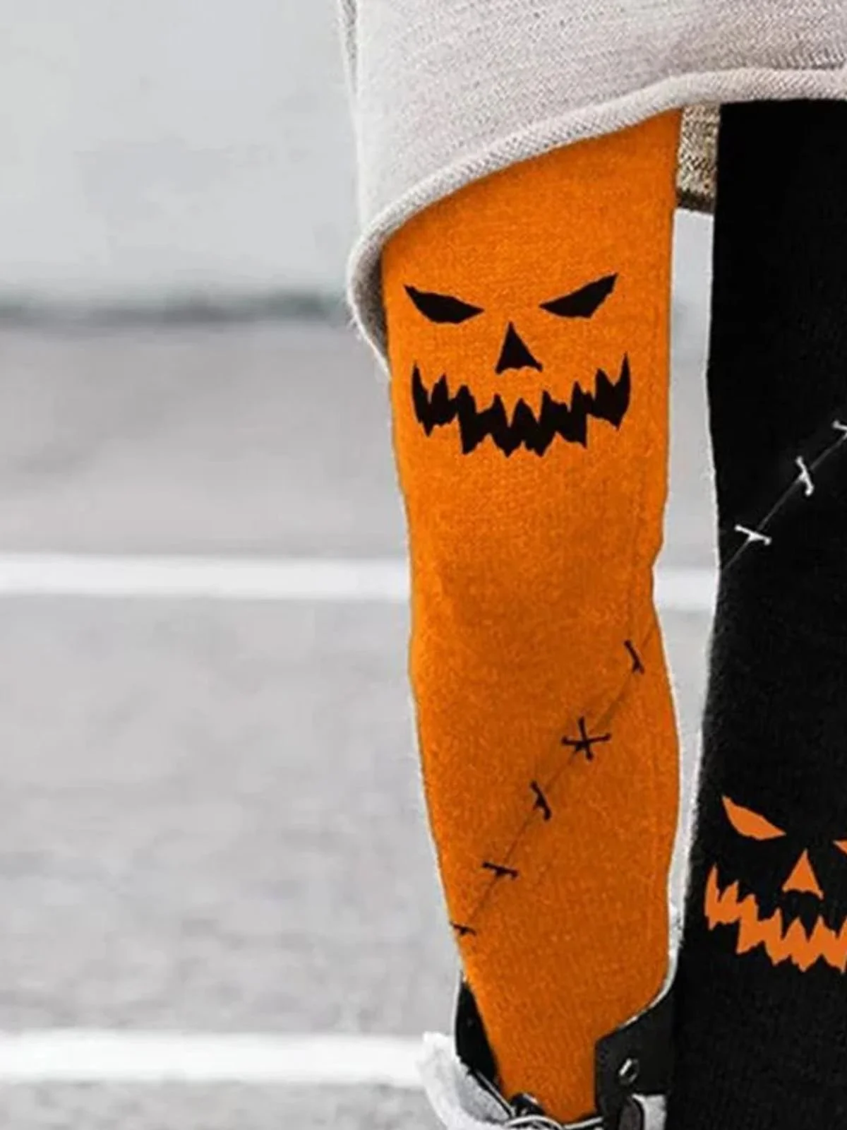 Damen Halloween Retro Alle Jahreszeiten Lang Leggings