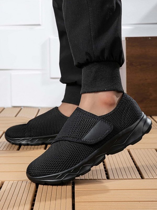 Lässig Unifarben Haken und Schleife Niedrig Fliegen Sie gewebte Schuhe Nahtverarbeitung